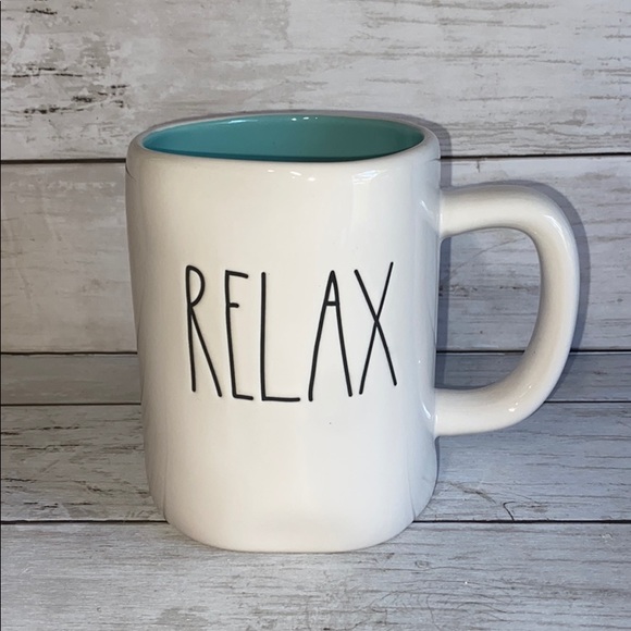 Rae Dunn Other - Rae Dunn Relax teal mug